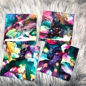 Set of Four handmade coasters